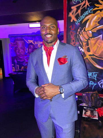 African Print Ascot & Handkerchief Gift Set | Handmade by Hawamazing®