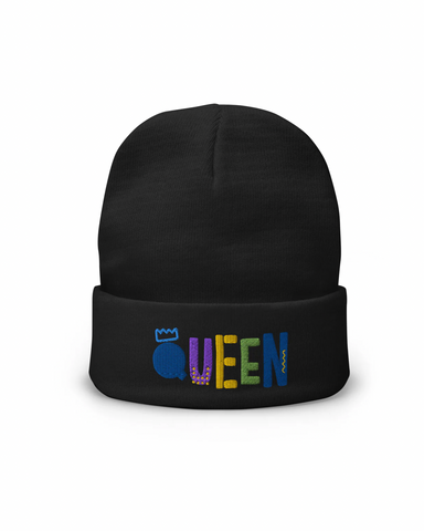 Embroidered QUEEN Beanie