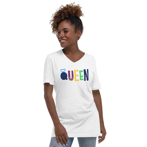 Crowned Queen V-Neck T-Shirt